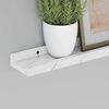 vidaXL &Eacute;tag&egrave;re Murale avec &eacute;tag&egrave;re 4 pcs Marbre blanc 40 x 9 x 3 cm