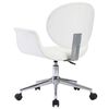 vidaXL Chaises pivotantes &agrave; manger lot de 6 blanc similicuir