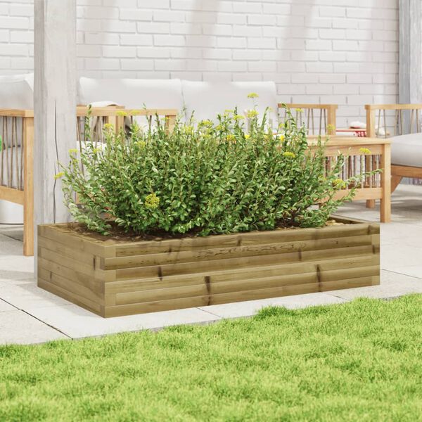 vidaXL Jardini&egrave;re 110x60x23 cm bois de pin impr&eacute;gn&eacute;