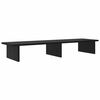 vidaXL Support de moniteur Ch&ecirc;ne noir 100 x 27 x 15 cm