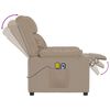 vidaXL Fauteuil de massage Cappuccino Similicuir