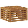 vidaXL Pouf d'Ext&eacute;rieur Bois d'Acacia Massif Naturel 59 x 59 x 37 cm