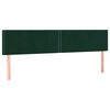 vidaXL Sommier &agrave; lattes de lit et matelas Vert fonc&eacute; 160x200cm Velours