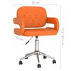 vidaXL Chaise pivotante de salle &agrave; manger Orange Similicuir