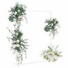 vidaXL Arche de mariage Blanc 150 x 49,5 x 200 cm Acier