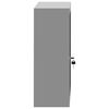 vidaXL Armoire &agrave; outils avec &eacute;tag&egrave;re Noir et gris 50 x 20 x 55 cm