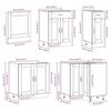 vidaXL Ensemble d'armoires de cuisine 11 pcs Porto bois d'ing&eacute;nierie