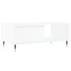 vidaXL Table basse Blanc 90x50x36,5 cm Bois d'ing&eacute;nierie
