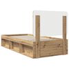 vidaXL Cadre de lit Ch&ecirc;ne artisan 75 x 190 cm Bois de pin massif