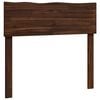 vidaXL T&ecirc;te de lit en bois brut ROSTOCK Marron fonc&eacute; 100 cm