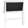 vidaXL T&ecirc;te de lit capitonn&eacute;e Gris clair 80 cm Pin massif
