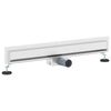 vidaXL Drain de Douche Mont&eacute; au Mur Argent&eacute; 70 cm Acier Inox 304