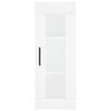 vidaXL Buffet haut Blanc 34,5x34x180 cm Bois d'ing&eacute;nierie