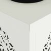 vidaXL Lumi&egrave;re de chemin LED solaire 2 pcs Blanc Acier lamin&eacute; &agrave; froid