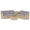 vidaXL Ensemble de Canap&eacute;s 8 pc Beige et Gris clair