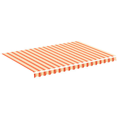 vidaXL Tissu de remplacement pour auvent Jaune et orange 3,5x2,5 m