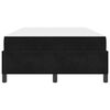 vidaXL Cadre de lit avec matelas Noir 120 x 190 cm tissu