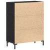 vidaXL Buffet Ch&ecirc;ne noir 69,5 x 34 x 90 cm Bois d'ing&eacute;nierie
