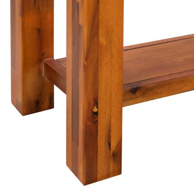 vidaXL Table console Bois d'acacia massif 86 x 30 x 75 cm