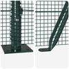 vidaXL Poteau de cl&ocirc;ture. Vert 10 x 0,6 m (maille 12 x 12 mm)
