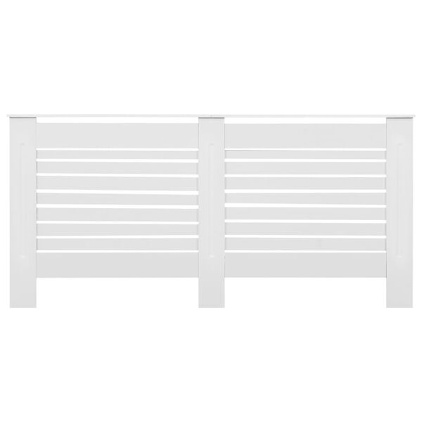 vidaXL Cache-radiateurs 2 pcs Blanc 172x19x81,5 cm MDF