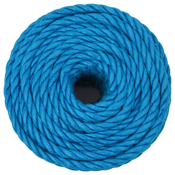 vidaXL Corde de travail Bleu 24 mm 50 m polypropyl&egrave;ne