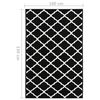 vidaXL Tapis BCF Noir et blanc 100x150 cm