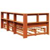 vidaXL Lit biblioth&egrave;que sans matelas cire marron 90x190 cm pin massif