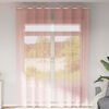 vidaXL Rideaux en voile avec œillets 2 pcs rose 140x260 cm