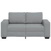 vidaXL Canap&eacute; &agrave; 2 places gris clair 160x77x82 cm tissu