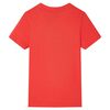 T-shirt pour enfants avec manches courtes rouge 92