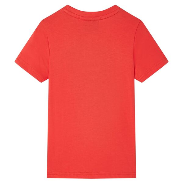 T-shirt pour enfants avec manches courtes rouge 92