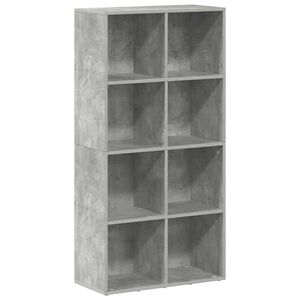 vidaXL Biblioth&egrave;que/Buffet Gris b&eacute;ton 66x30x130 cm Bois d&rsquo;ing&eacute;nierie