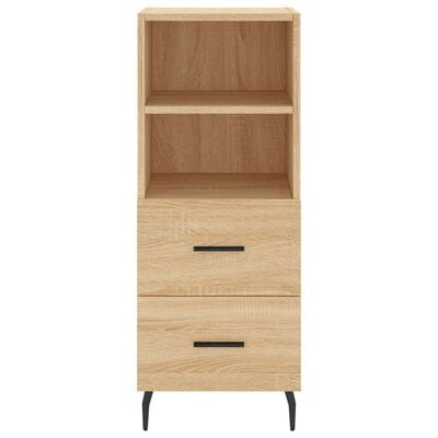 vidaXL Buffet haut Chêne sonoma 34,5x34x180 cm Bois d'ingénierie