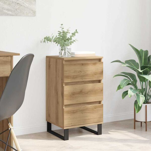 vidaXL Buffet avec tiroir ch&ecirc;ne artisanal Bois d'ing&eacute;nierie