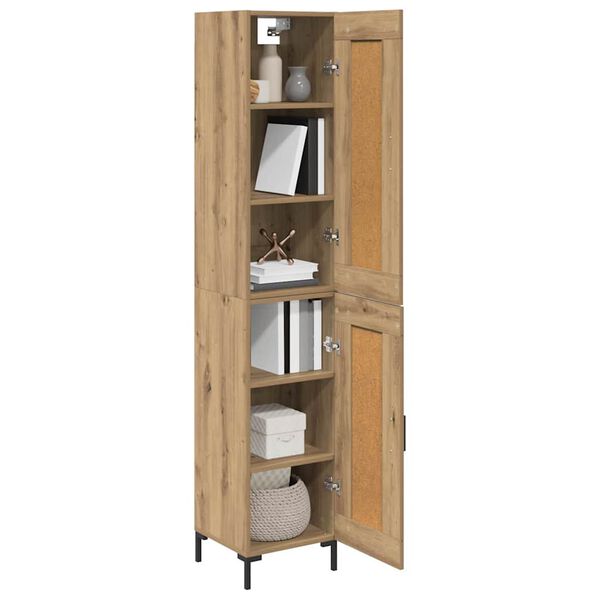 vidaXL Haut Armoire Ch&ecirc;ne artisanal 34,5 x 34 x 180 cm