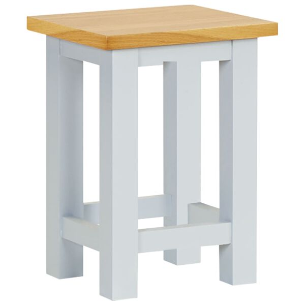 vidaXL Table d'appoint 27x24x37 cm Bois de ch&ecirc;ne massif