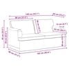 vidaXL Canap&eacute; 140cm Gris clair M&eacute;tал