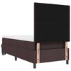 vidaXL Lit &agrave; ressorts avec matelas Marron fonc&eacute; 90 x 200 cm