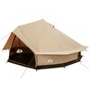 vidaXL Tente familiale Cr&egrave;me 10 personnes Polycoton