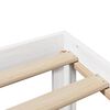 vidaXL Lit bibliothèque sans matelas blanc 120x200 cm bois pin massif