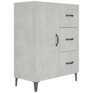 vidaXL Buffet gris b&eacute;ton 69,5x34x90 cm bois d'ing&eacute;nierie
