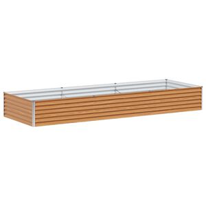 vidaXL Jardini&egrave;re sur&eacute;lev&eacute;e Marron Clair 290 x 100 x 36 cm