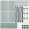 vidaXL Poteau de cl&ocirc;ture. 52 pcs Vert 3,2 x 3,2 x 120 cm