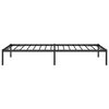 vidaXL Cadre de lit m&eacute;tal sans matelas noir 90x200 cm