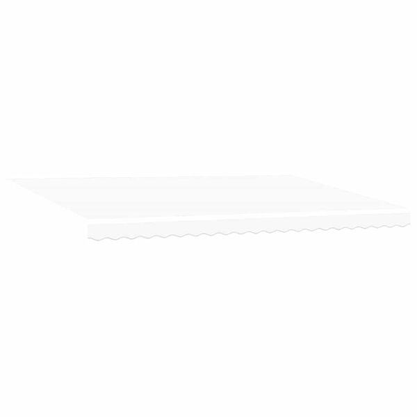 vidaXL Auvent Rétractable Blanc 500 × 300 cm Tissu et Métal