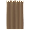 vidaXL Rideaux en voile avec &oelig;illets 2 pcs marron clair