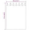 vidaXL Rideaux en voile avec boucles 2 pcs rose 140x175 cm
