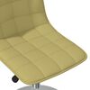 vidaXL Chaise pivotante de salle &agrave; manger Vert Tissu