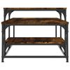vidaXL Table basse ch&ecirc;ne fum&eacute; 102x60x45 cm bois d'ing&eacute;nierie